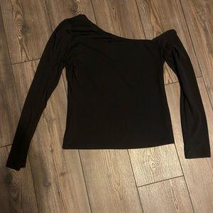 Black off the shoulder top